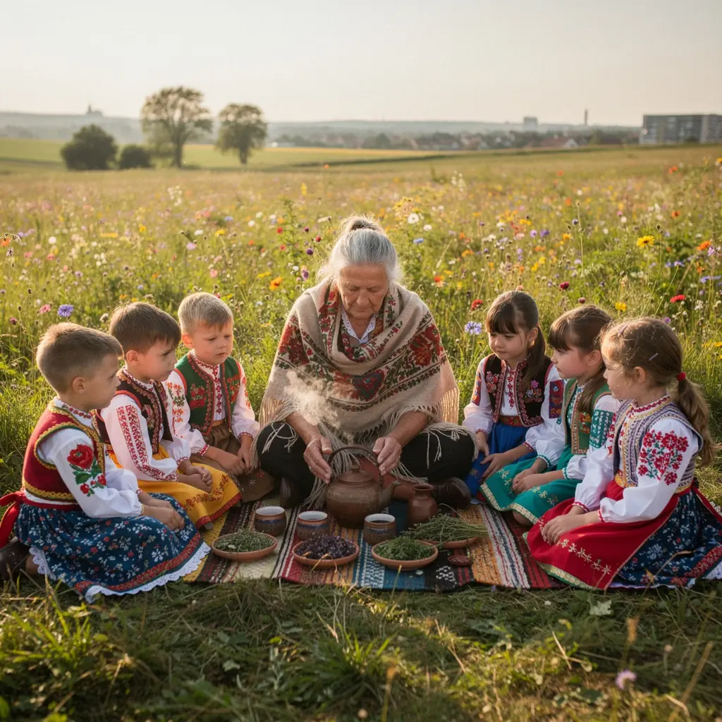 Zameranie na voňavé bylinky v sklenenej nádobe, pripravené na prípravu čaju.